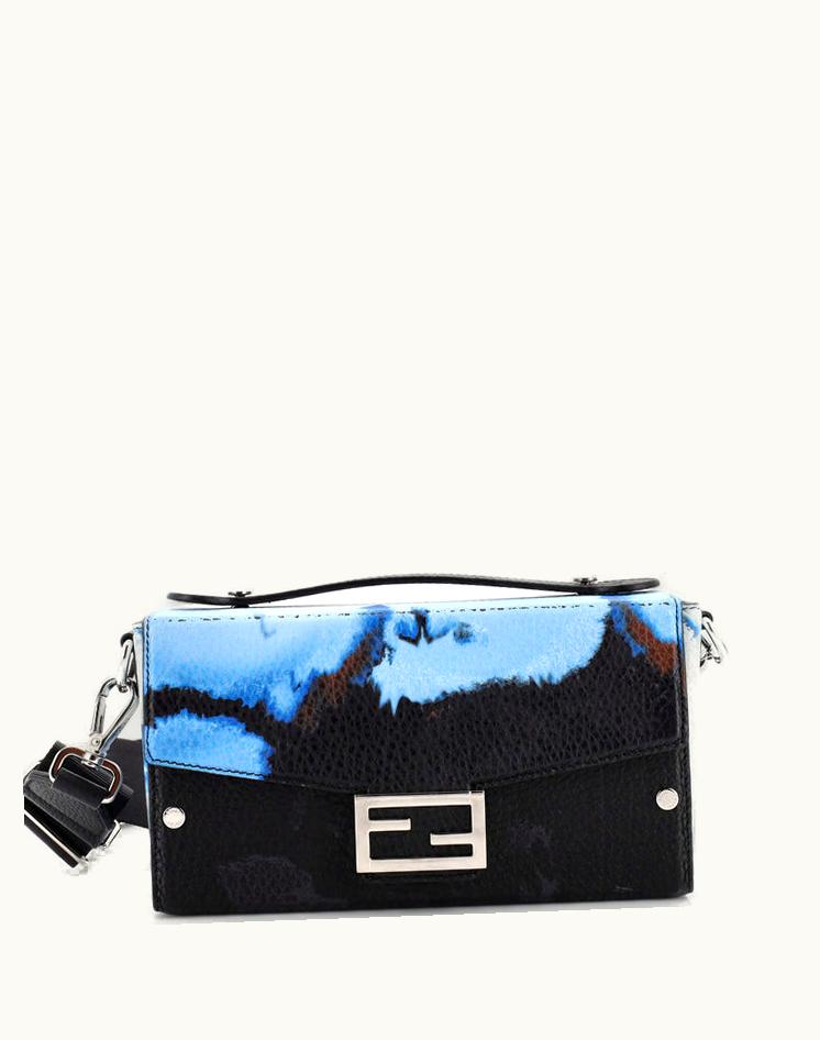 Fendi Fendi Baguette Soft Trunk Bag Printed Leather