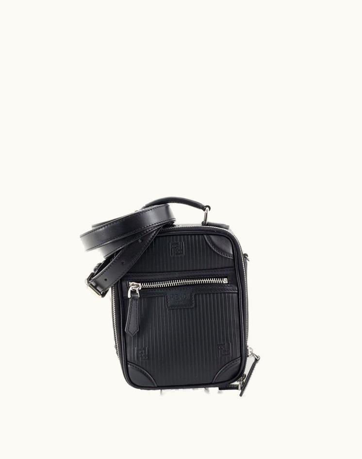 Fendi Fendi Zip Around Suitcase Bag Zucchino Canvas Mini