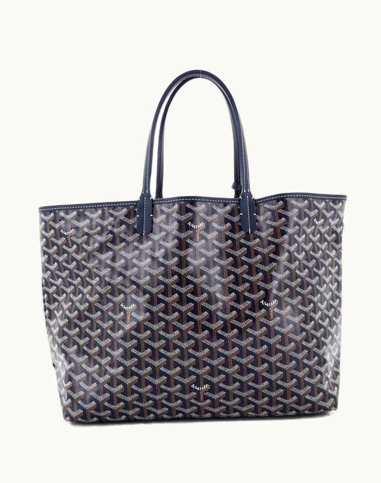 Goyard Goyard Saint Louis Tote Coated Canvas PM Blue Silver