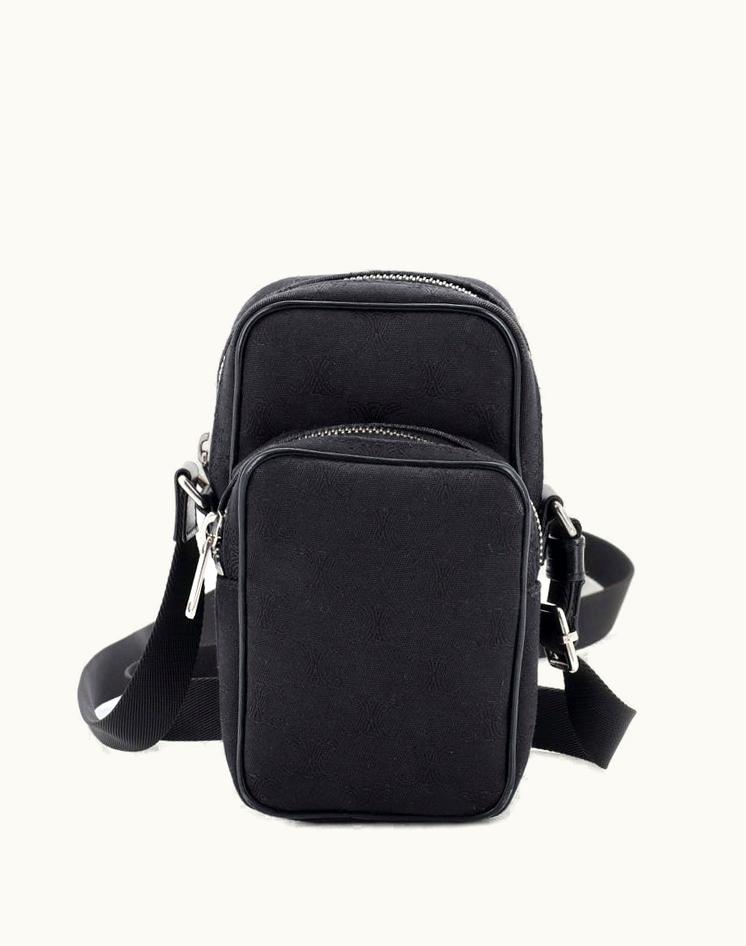 Celine Celine Pocket Messenger Bag Triomphe Jacquard Mini