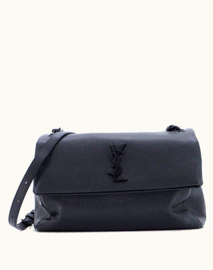Saint Laurent Saint Laurent West Hollywood Medium Leather Shoulder Bag Black