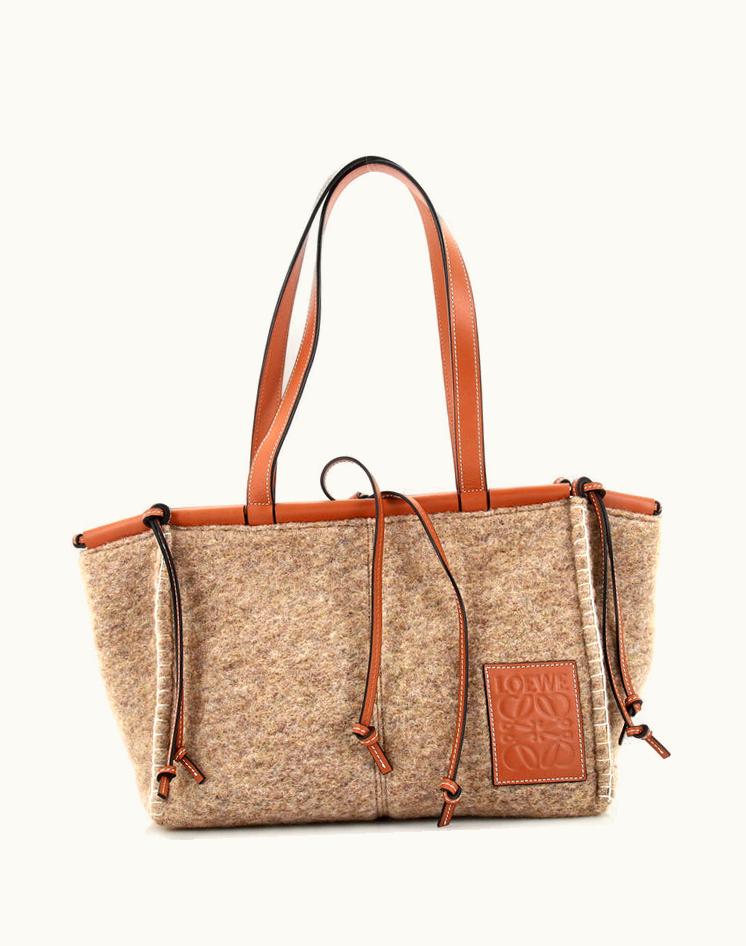 Loewe Loewe Cushion Tote Felt And Leather Small