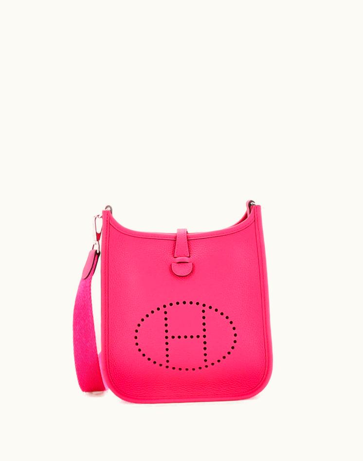 Hermès Hermès Gen III Evelyne TPM Bag Clemence Leather Pink Palladium