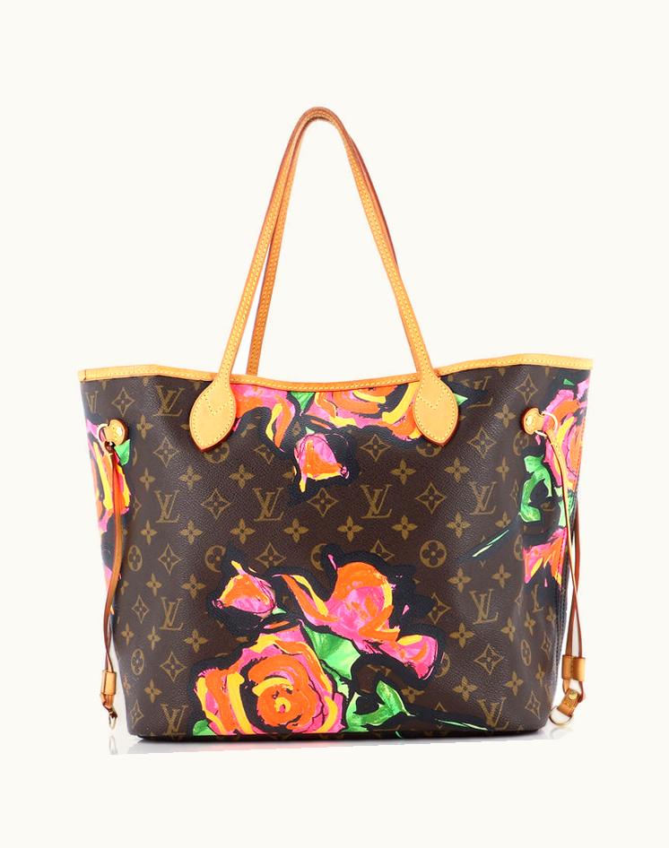 Louis Vuitton Louis Vuitton Neverfull Tote Limited Edition Monogram Roses MM Coated Canvas Brown Gold