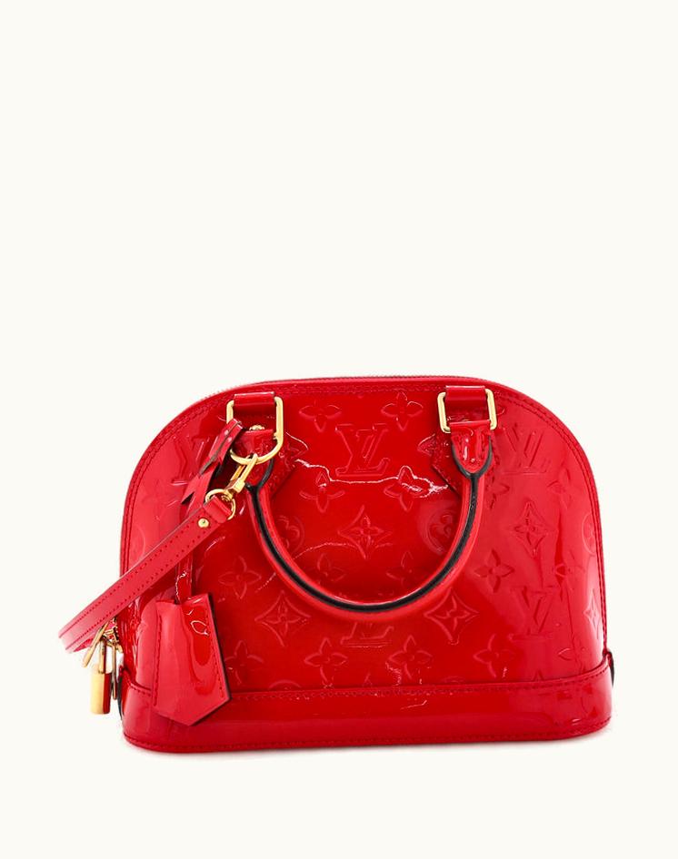 Louis Vuitton Louis Vuitton Alma Monogram Vernis BB Handbag Red