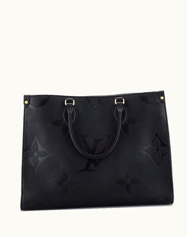 Louis Vuitton Louis Vuitton OnTheGo Tote Monogram Empreinte Giant MM Black Leather