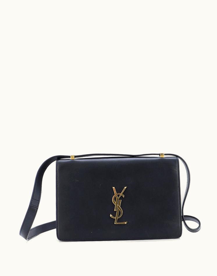 Saint Laurent Saint Laurent Dylan Shoulder Bag Leather Small Black Gold