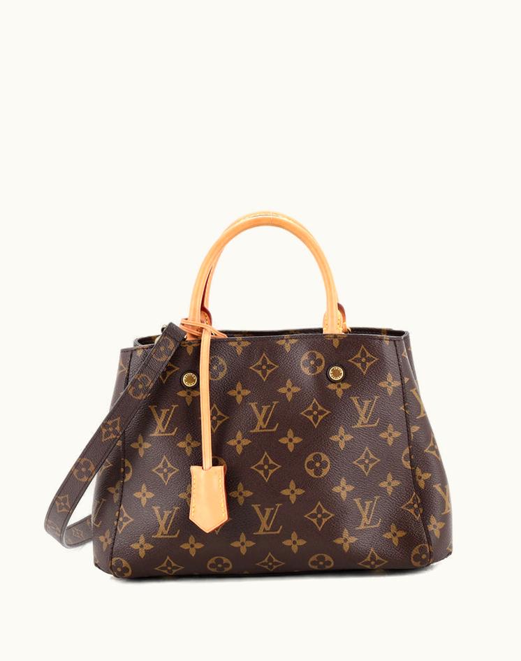 Louis Vuitton Louis Vuitton Montaigne Handbag Monogram Canvas BB Coated Canvas Brown/Gold