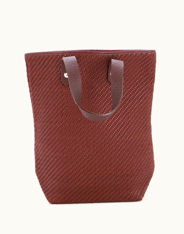 Hermès Hermès Ahmedabad Tote Woven Leather And Canvas GM