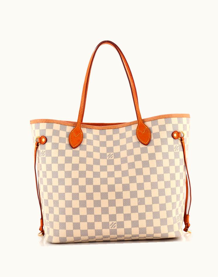 Louis Vuitton Louis Vuitton Neverfull NM Tote Damier MM White Pink Gold