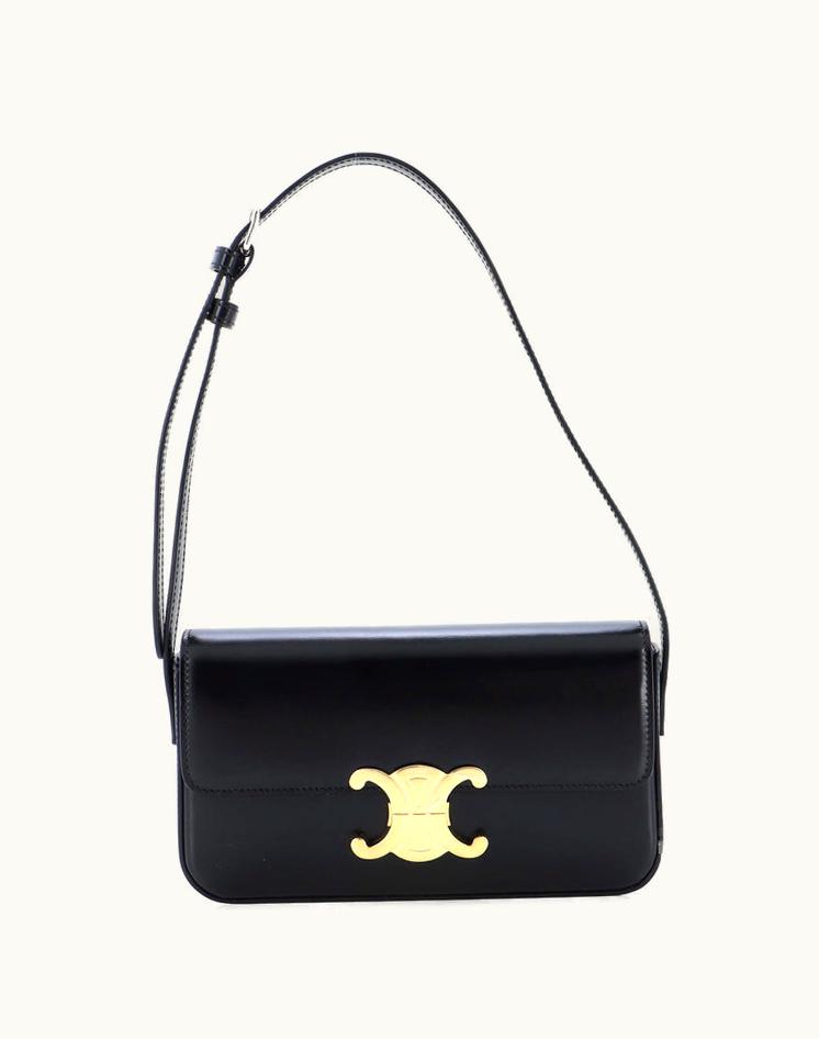Celine Celine Triomphe East-West Shoulder Bag Smooth Calfskin