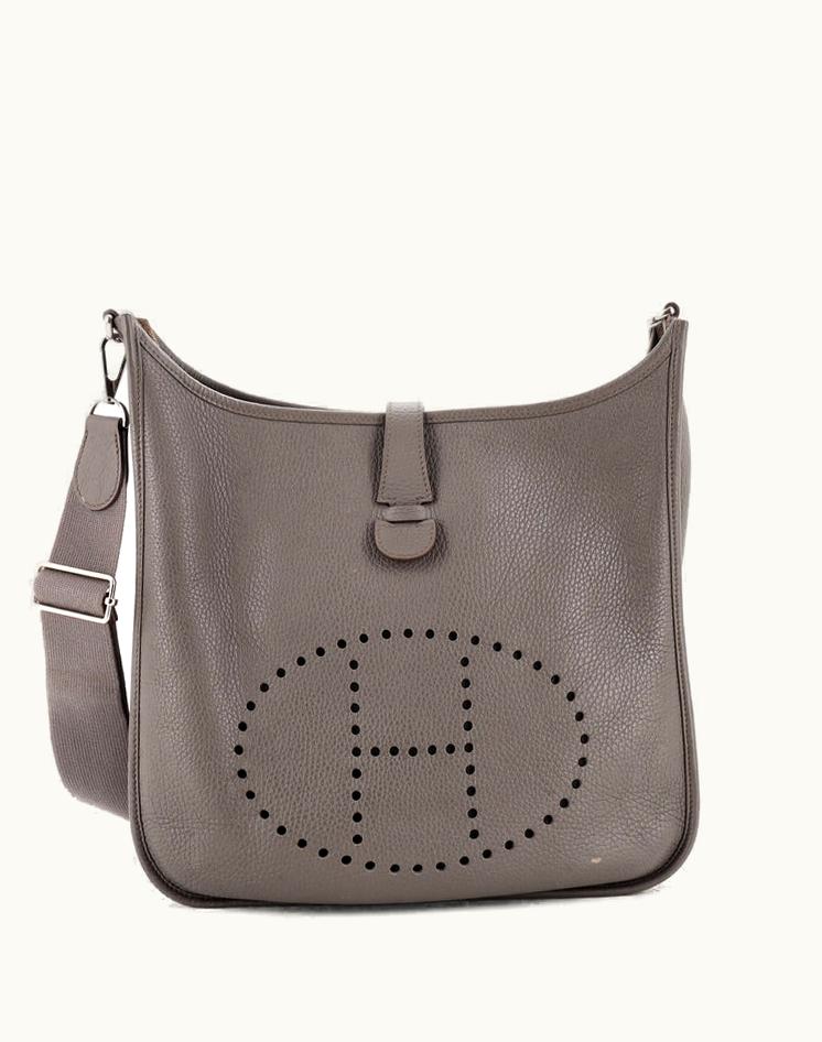 Hermès Hermès Evelyne Bag Gen III Clemence PM Gray Palladium