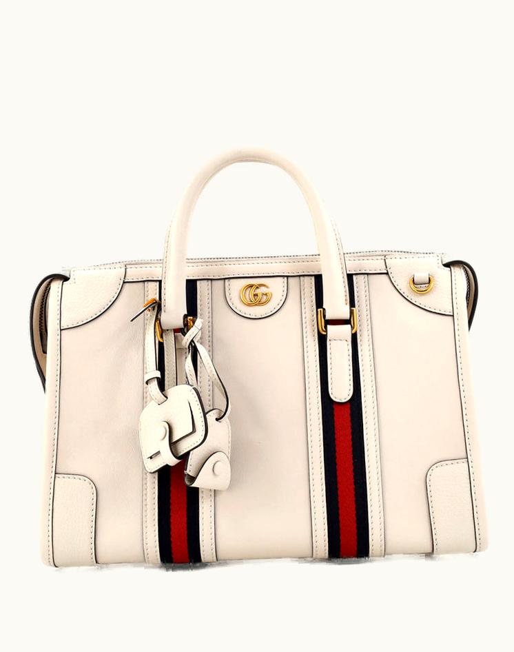 Gucci Gucci Bauletto Top Handle Bag Leather Medium