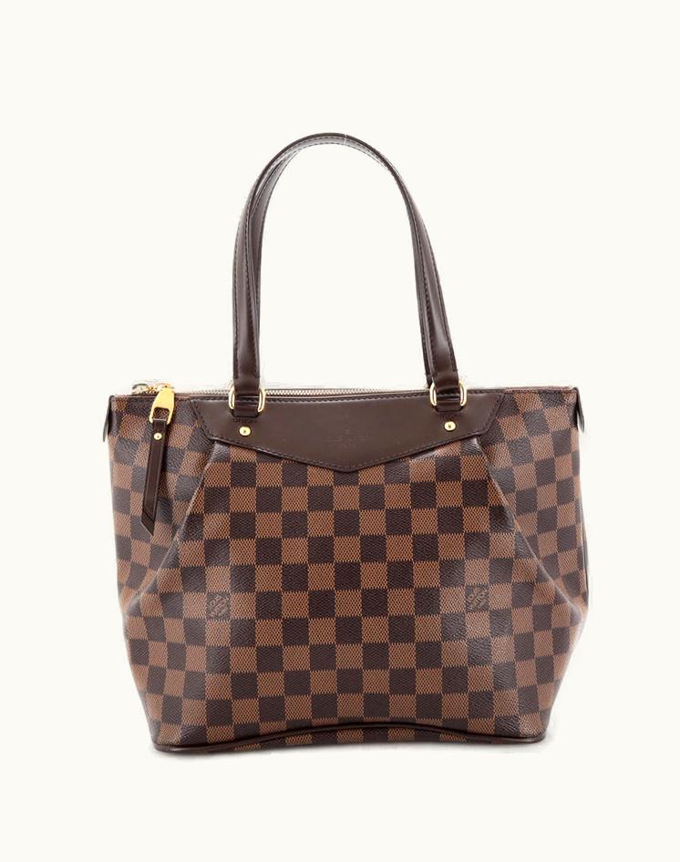 Louis Vuitton Louis Vuitton Westminster Handbag Damier PM Coated Canvas Brown and Red