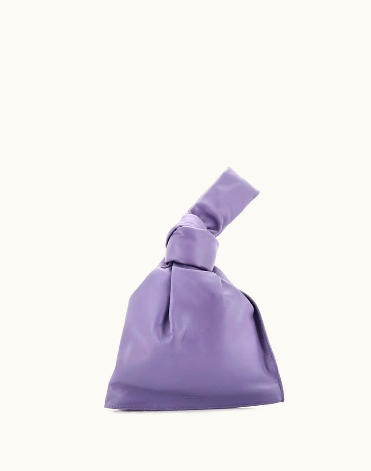 Bottega Veneta Bottega Veneta BV Twist Bag Mini Leather in Purple