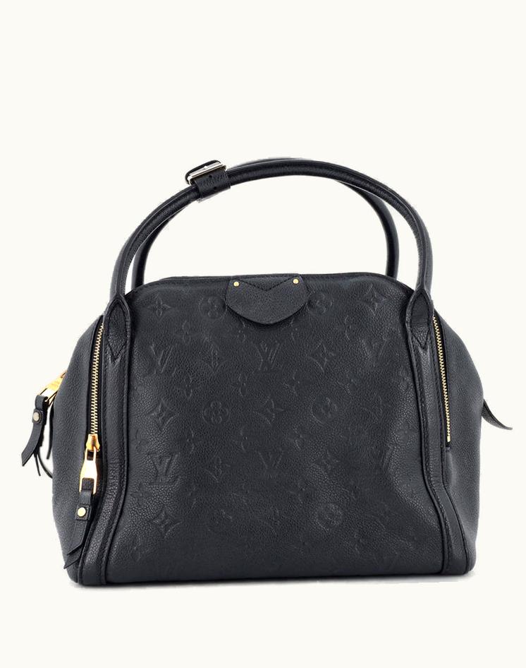 Louis Vuitton Louis Vuitton Marais Handbag Monogram Empreinte Leather MM Noir Black
