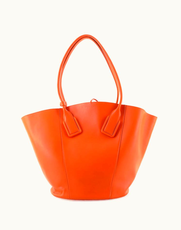Bottega Veneta Bottega Veneta Basket Tote Leather Large Professional Orange