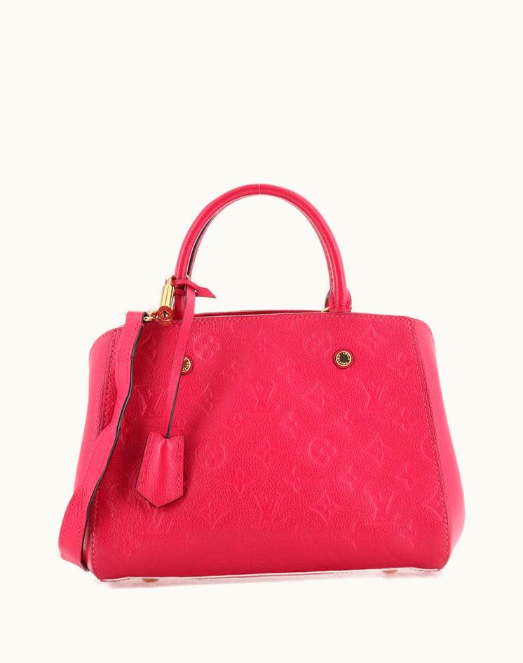 Louis Vuitton Louis Vuitton Montaigne Handbag Monogram Empreinte Leather BB Pink Gold