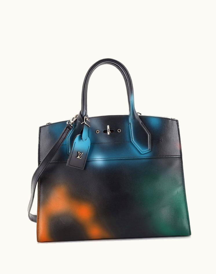 Louis Vuitton Louis Vuitton City Steamer Handbag Hologram Print Leather MM