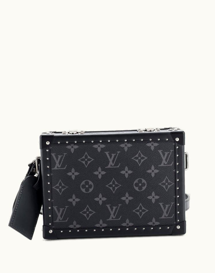 Louis Vuitton Louis Vuitton Clutch Box Bag Monogram Eclipse And Leather