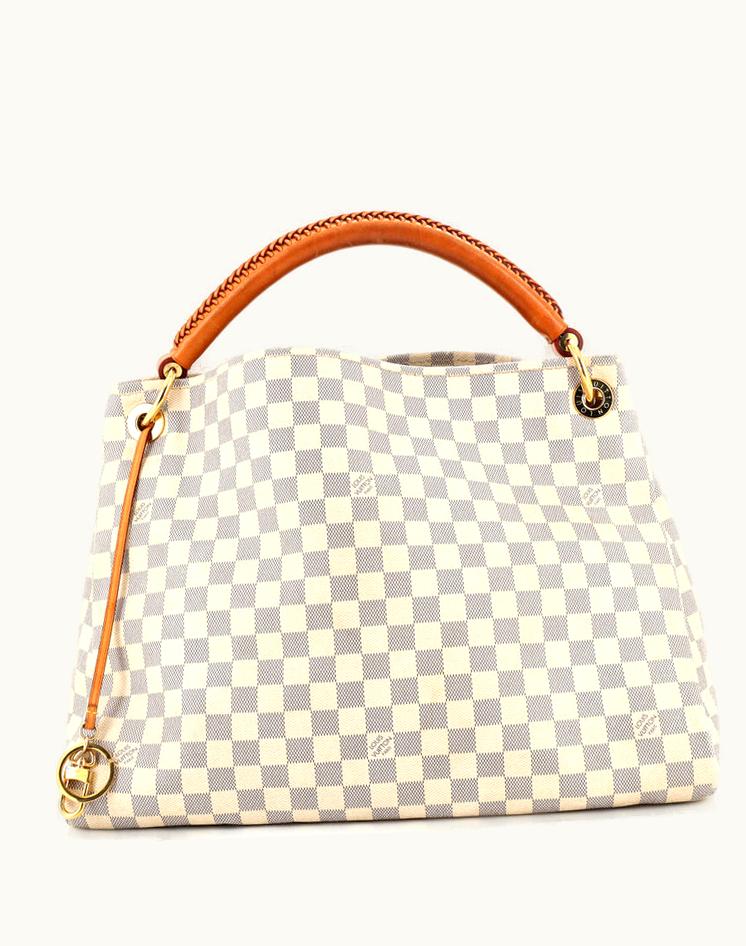 Louis Vuitton Louis Vuitton Damier MM Artsy Coated Canvas Handbag White