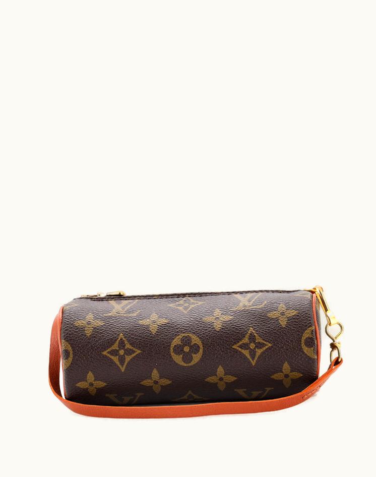 Louis Vuitton Louis Vuitton Papillon Pochette Mini Coated Canvas Brown