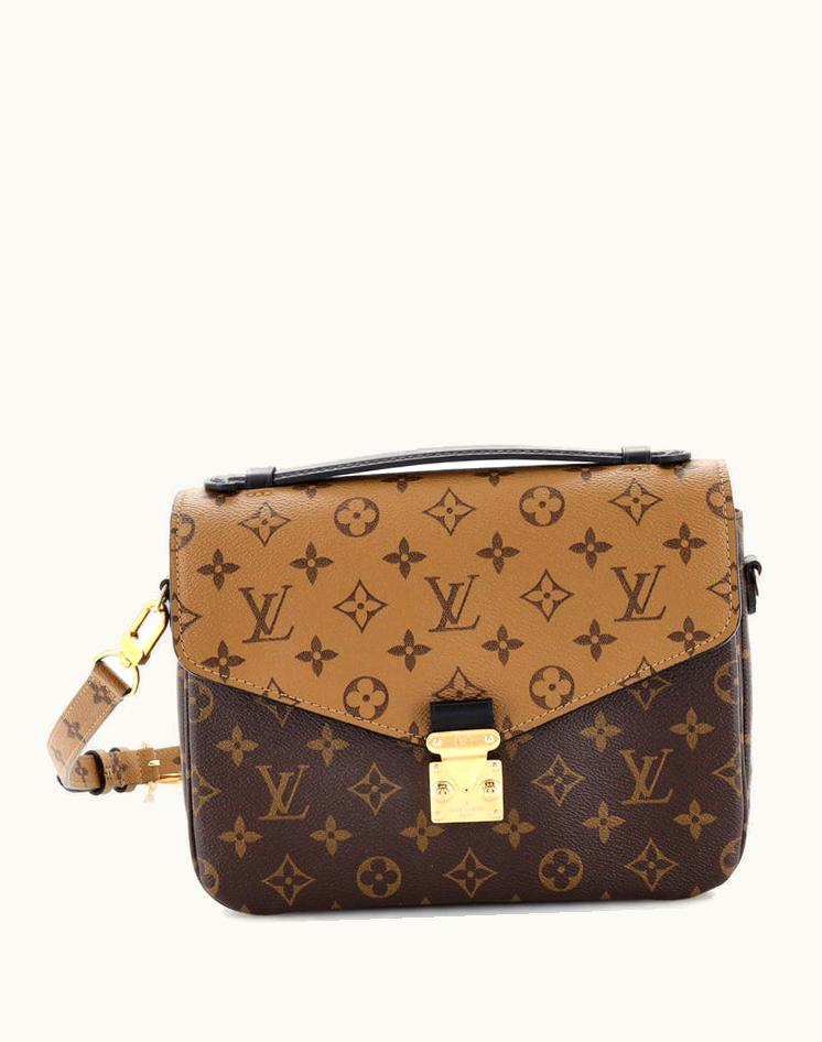 Louis Vuitton Louis Vuitton Pochette Metis Reverse Monogram Canvas Brown & Black