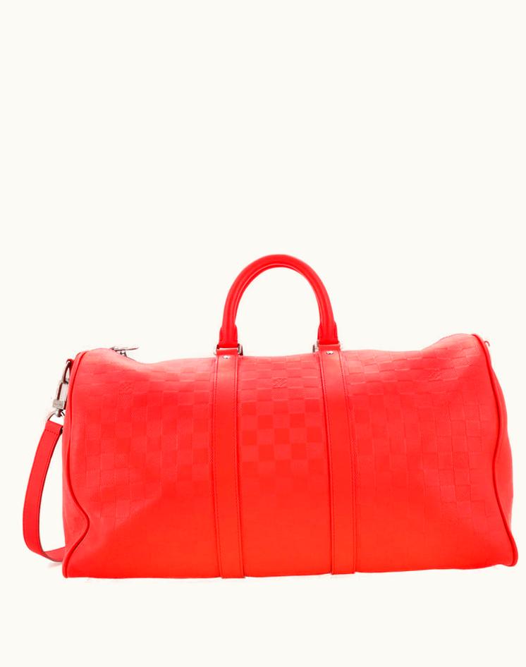 Louis Vuitton Louis Vuitton Keepall Bandouliere Bag Damier Infini Leather 45