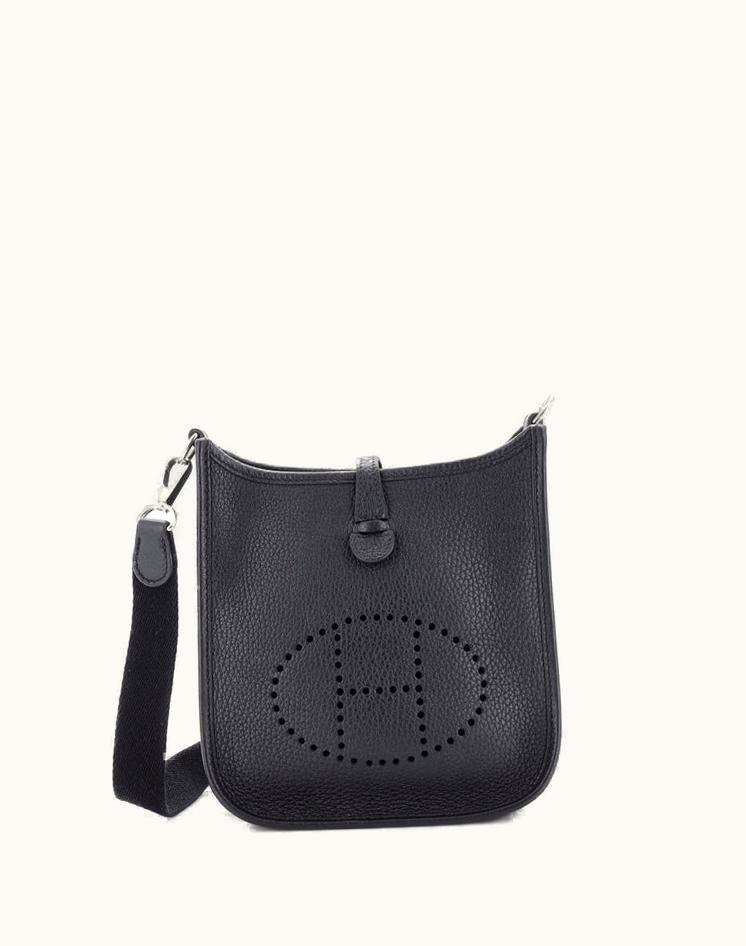 Hermès Hermès Evelyne Bag Gen III Clemence TPM Black Palladium
