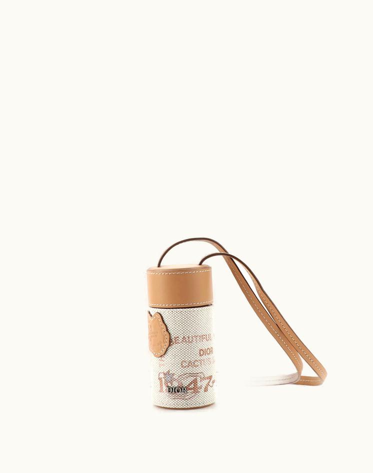 Dior Dior X Cactus Jack Roller Pouch Printed Canvas With Leather Nano