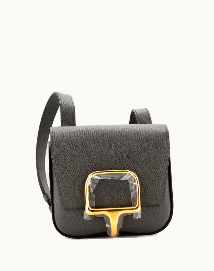 Hermès Hermès Della Cavalleria Shoulder Bag Epsom Mini Green Luxe