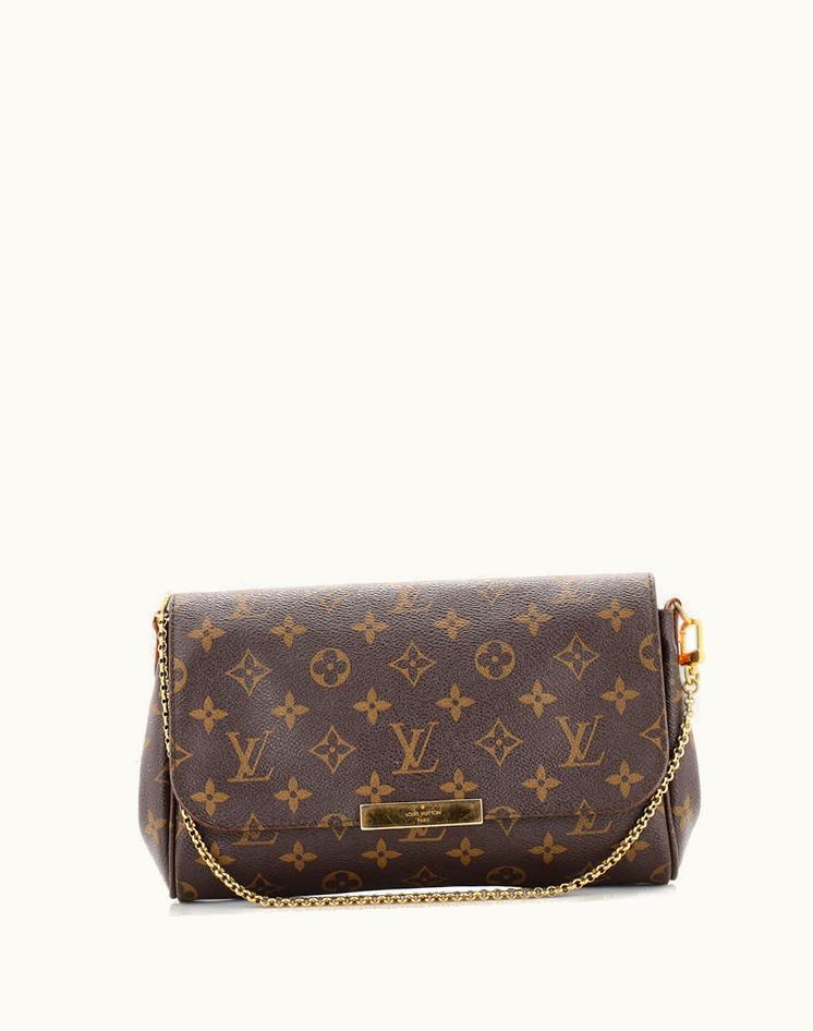 Louis Vuitton Louis Vuitton Monogram Canvas MM Clutch Brown
