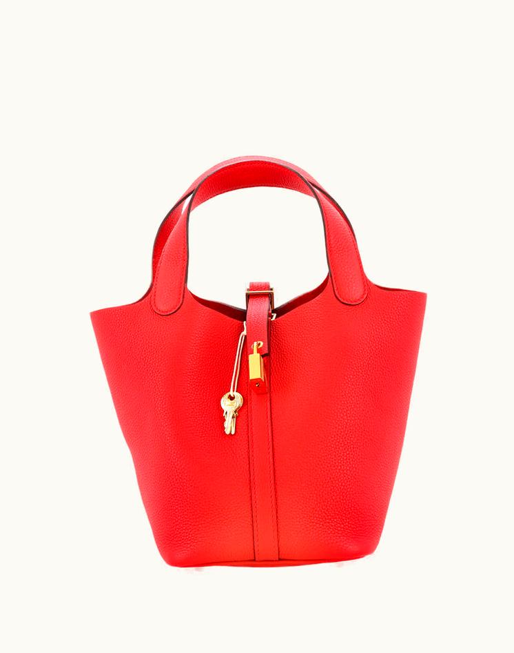 Hermès Hermès Maurice PM Picotin Lock Bag Red