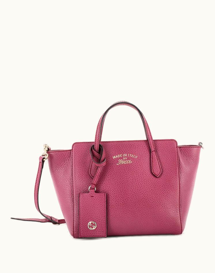 Gucci Gucci Swing Tote Leather Mini - Purple