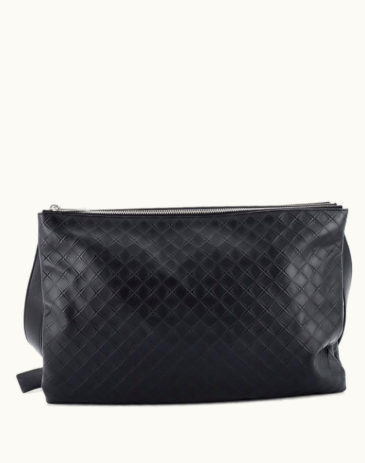 Bottega Veneta Bottega Veneta Triple Zip Messenger Intrecciomirage Leather Maxi