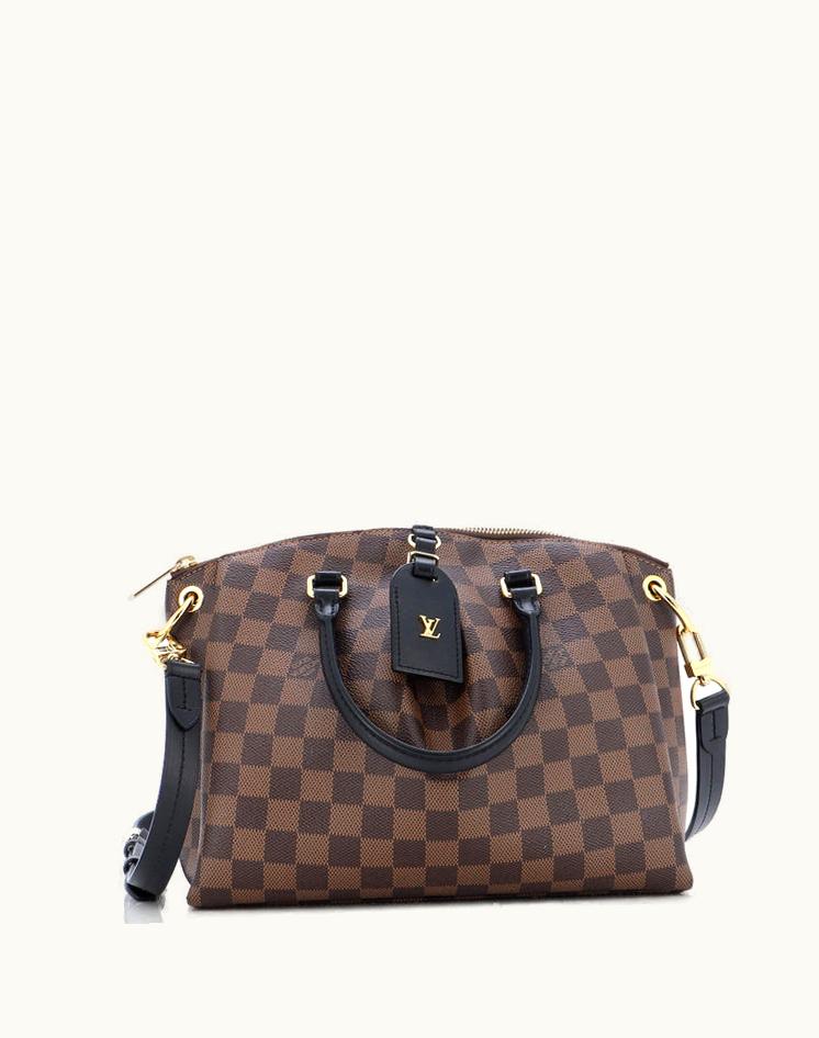 Louis Vuitton Louis Vuitton Odeon Tote Damier PM Coated Canvas Brown Gold