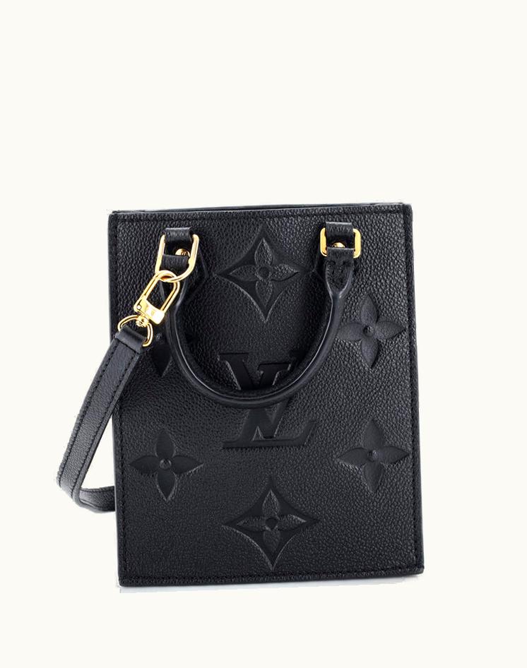 Louis Vuitton Louis Vuitton Petit Sac Plat Bag Monogram Empreinte Giant Black Gold