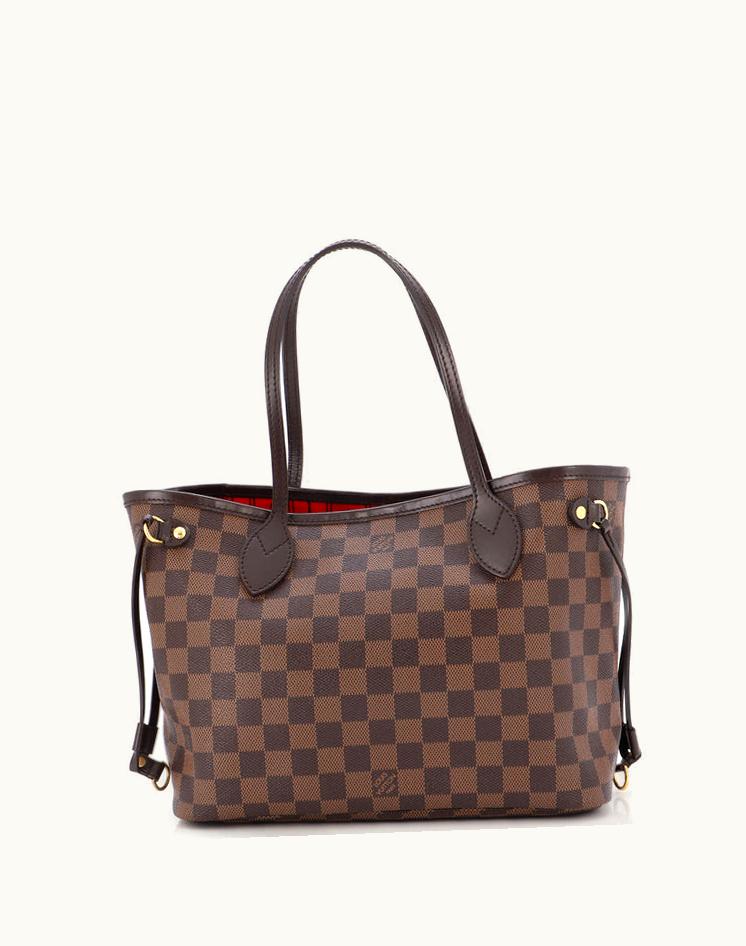 Louis Vuitton Louis Vuitton Neverfull Tote Damier PM Brown Canvas Gold Hardware