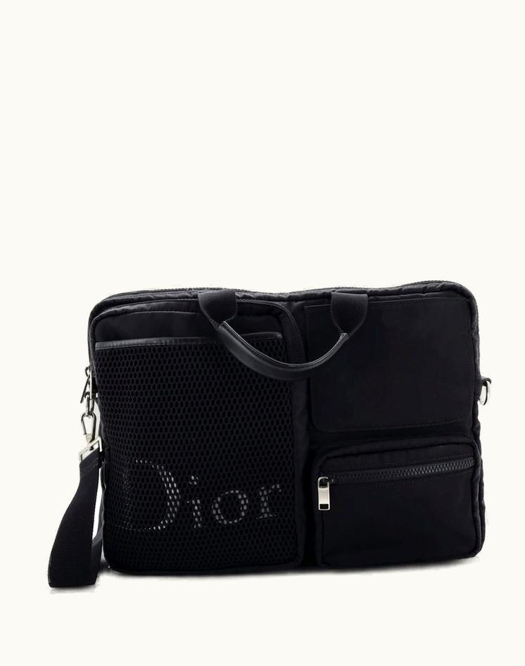 Dior Dior Playground Business Convertible Briefcase Nylon Large