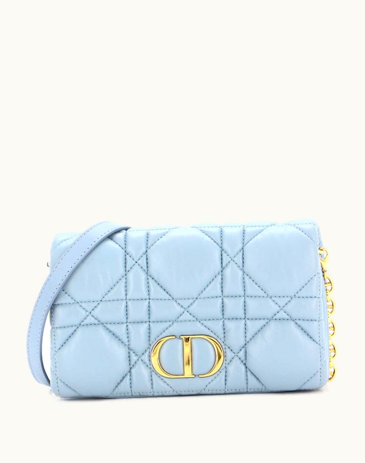 Dior Dior Caro Bag Padded Macrocannage Quilt Calfskin Mini