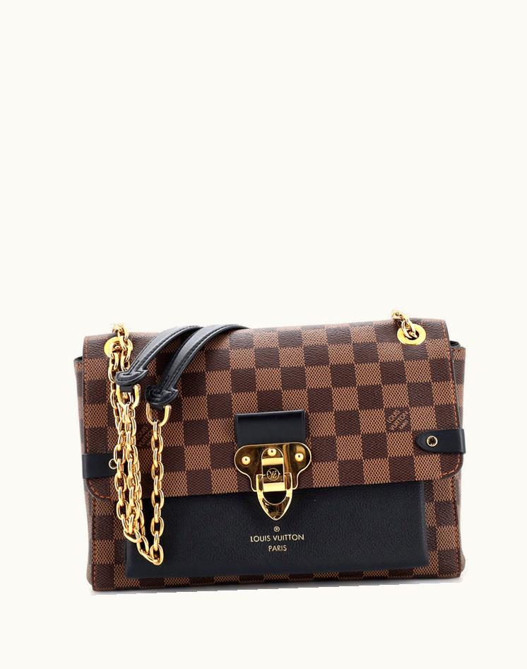 Louis Vuitton Louis Vuitton Vavin Handbag Damier With Leather PM