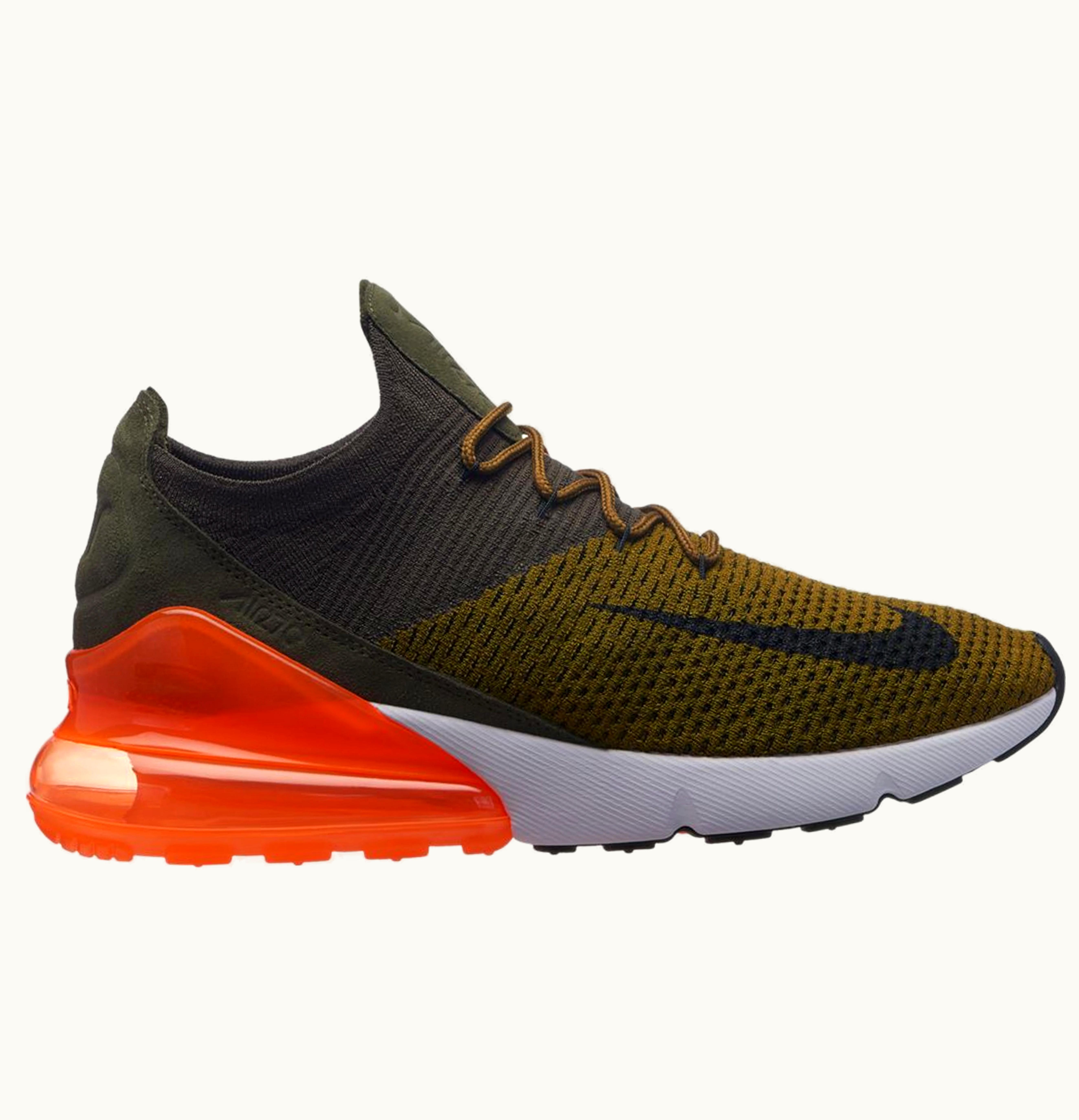 Nike Nike Air Max 270 Flyknit Olive Flak Total Orange