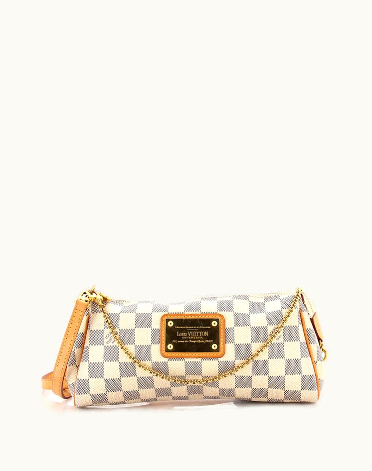 Louis Vuitton Louis Vuitton Eva Handbag Damier White Gold