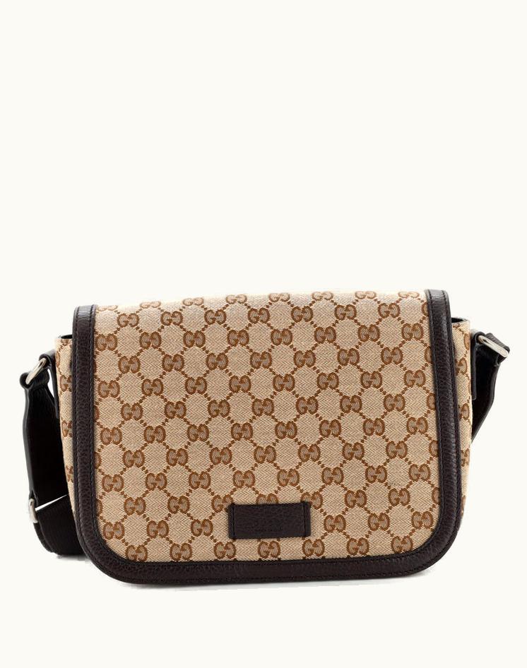 Gucci Gucci Flap Messenger Bag (Outlet) GG Canvas Small