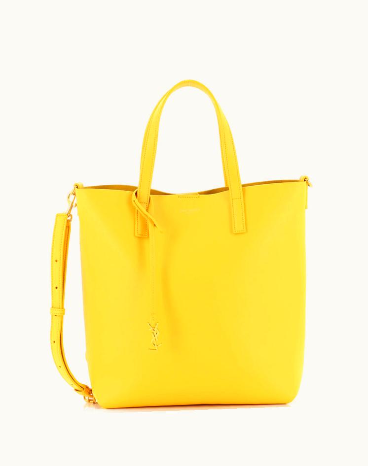 Saint Laurent Saint Laurent Shopper Tote Leather Toy Yellow