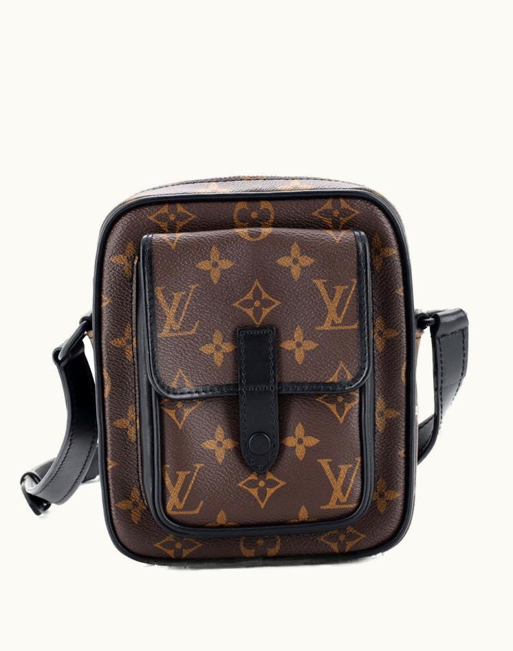 Louis Vuitton Louis Vuitton Christopher Wearable Wallet Macassar Monogram Canvas Brown