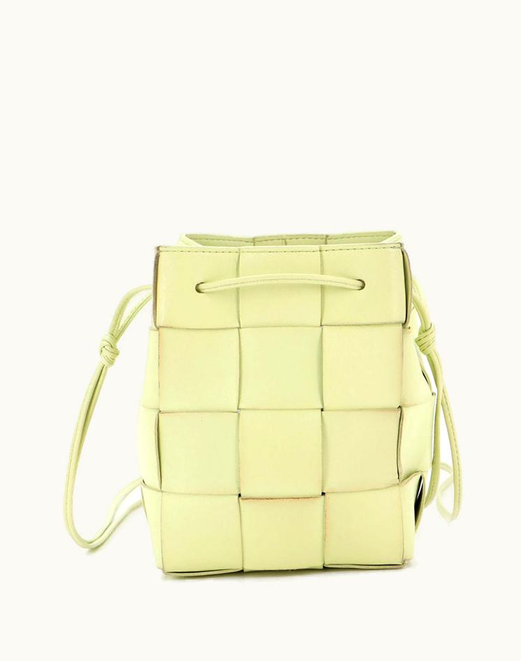 Bottega Veneta Bottega Veneta Cassette Bucket Bag Maxi Intrecciato Leather Small Yellow