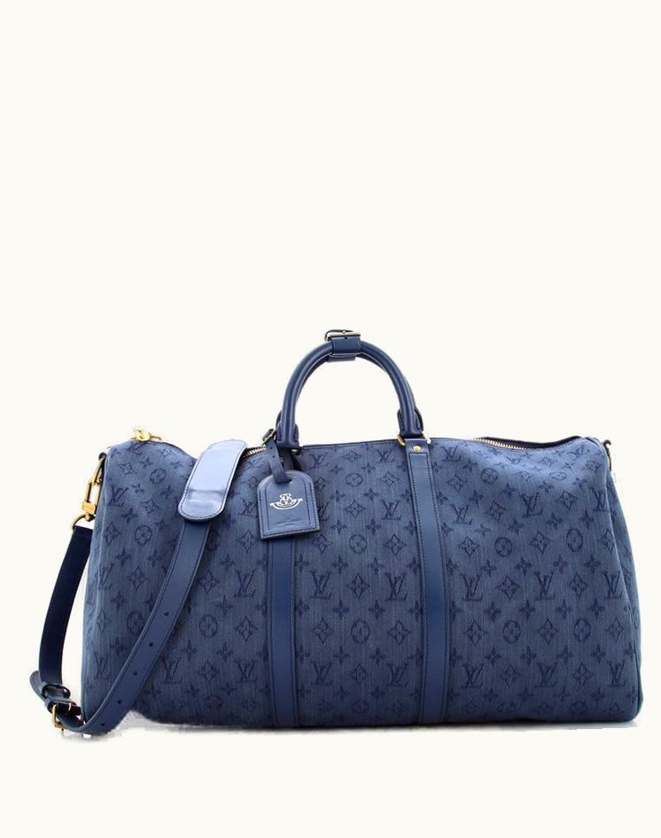Louis Vuitton Louis Vuitton Keepall Bandouliere Bag Monogram Denim 50