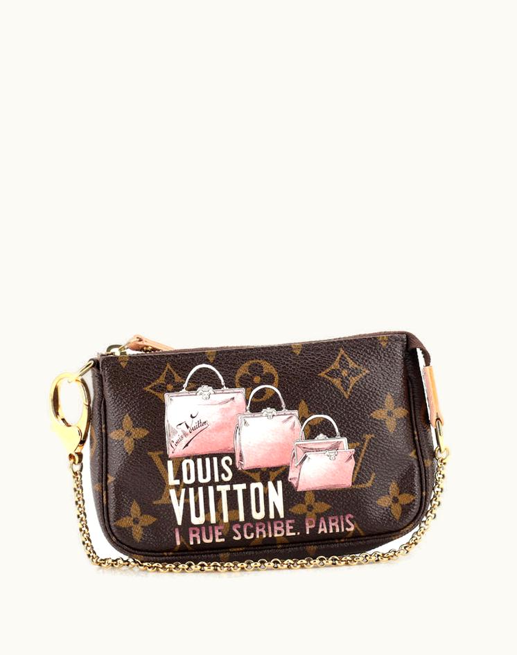Louis Vuitton Louis Vuitton Pochette Accessoires Mini Limited Edition Monogram Canvas Brown
