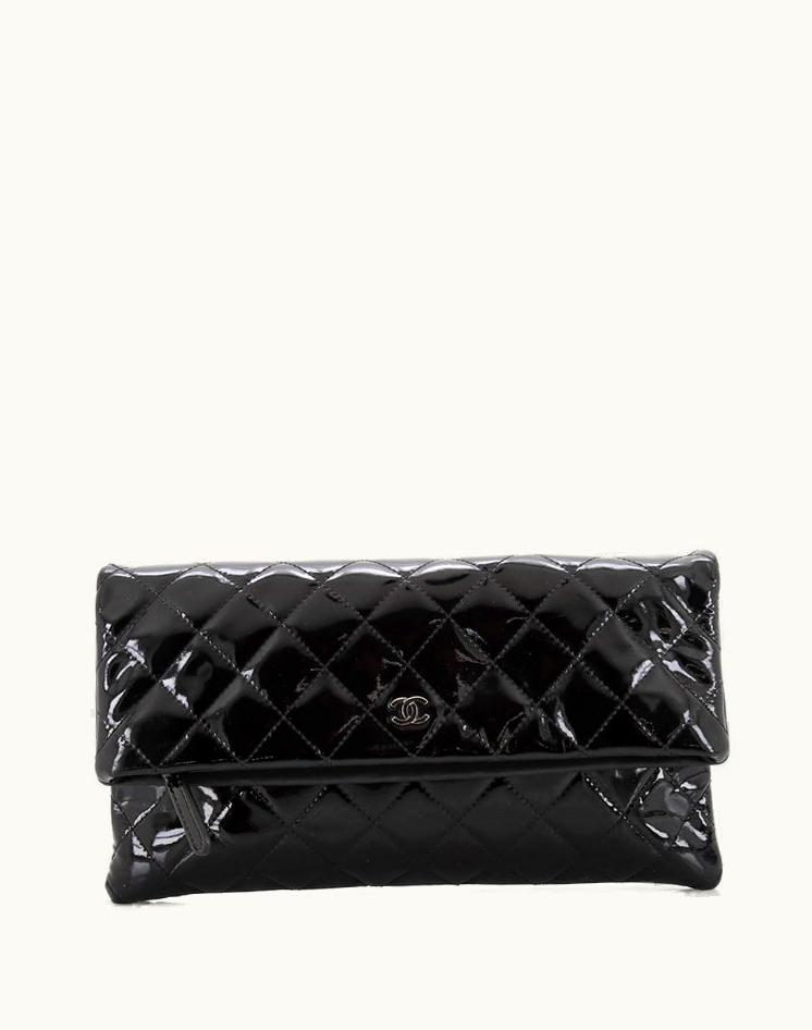 Chanel Chanel Beauty CC Clutch Quilted Patent